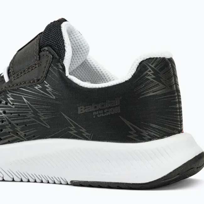 バボラ(Babolat) ジュニア PULSION パルション オールコート用 キッズ ジュニアテニスシューズ 32S23886-2001 ブラック×ホワイト(23y8m) | Babolat | 10