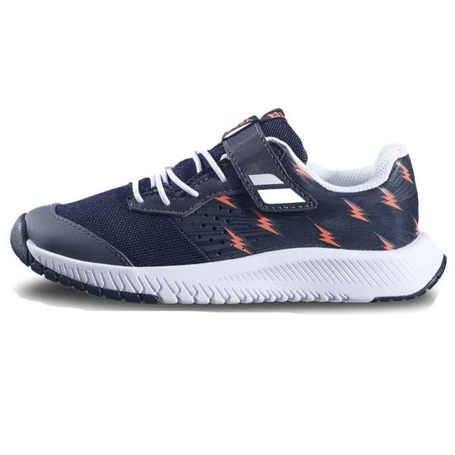 バボラ(Babolat) ジュニア PULSION パルション オールコート用 キッズ ジュニアテニスシューズ 32S23886-2001 ブラック×ホワイト(23y8m) | Babolat | 01