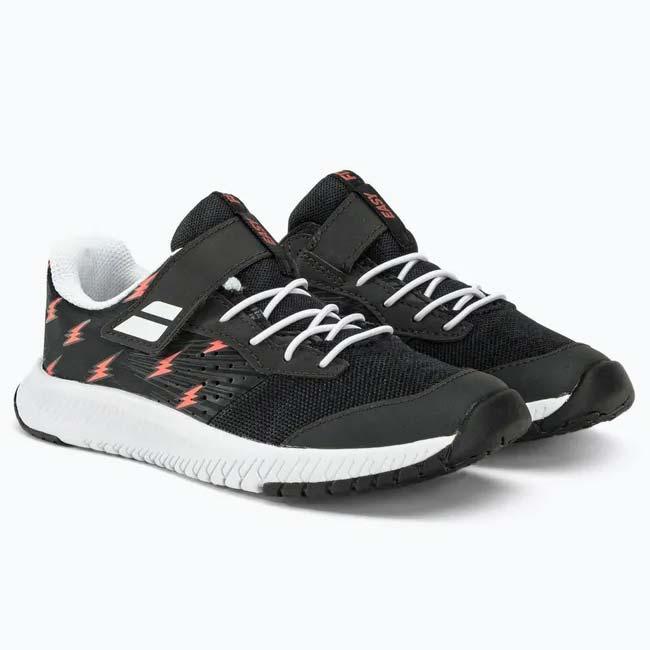 バボラ(Babolat) ジュニア PULSION パルション オールコート用 キッズ ジュニアテニスシューズ 32S23886-2001 ブラック×ホワイト(23y8m) | Babolat | 05