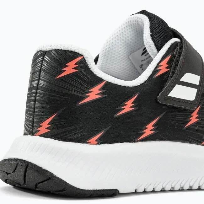 バボラ(Babolat) ジュニア PULSION パルション オールコート用 キッズ ジュニアテニスシューズ 32S23886-2001 ブラック×ホワイト(23y8m) | Babolat | 09