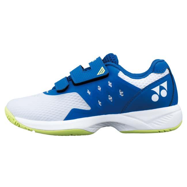 ヨネックス(YONEX) 2024 ジュニア パワークッションエアラスジュニア スパイクレス ゴルフシューズ SHGAR2JR-207 ホワイト×ブルー(24y3m) | YONEX | 01