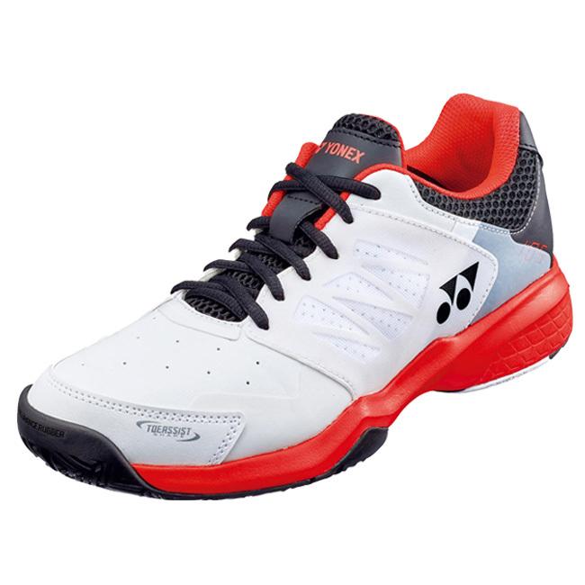 ヨネックス(YONEX) 2022 メンズ パワークッション105(3E設計 オムニ・クレーコート用) テニスシューズ SHT105-114 ホワイト×レッド(22y2m)|amuse37|02