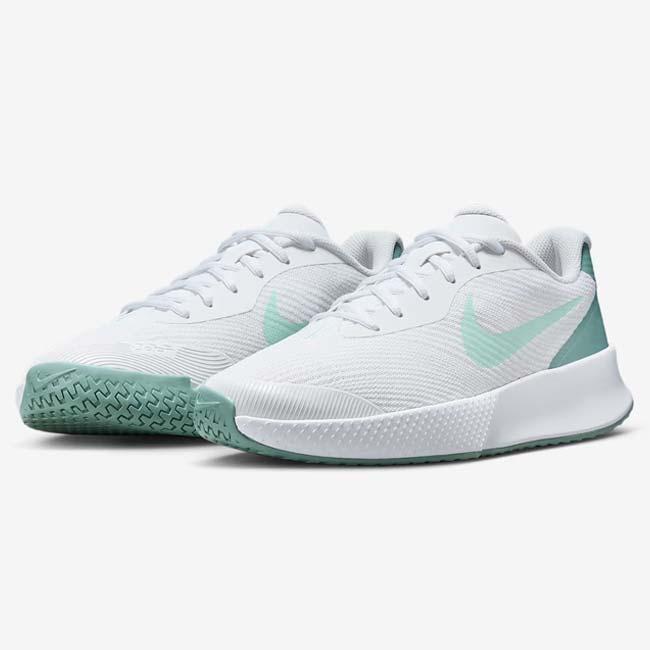 ナイキ(NIKE) 2025 FA レディース ZOOM VAPOR LITE 3 ズーム ヴェイパー ライト 3 HC ハードコート用テニスシューズ FZ2156-106 ホワイト×ミント(25y7m) | NIKE | 04