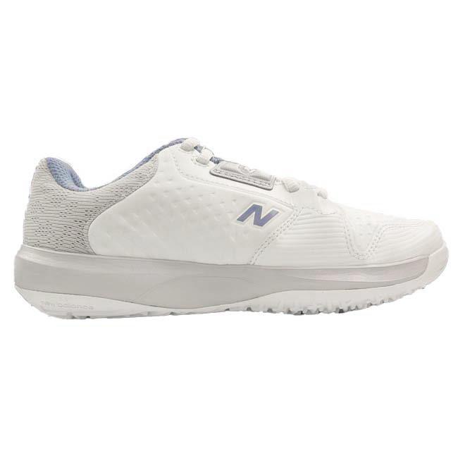 ニューバランス(new balance) 2025 レディース 696 v6 O B6 オムニクレーコート用テニスシューズ WCO696B6 ホワイト×ブルー(25y7m) | New Balance | 03