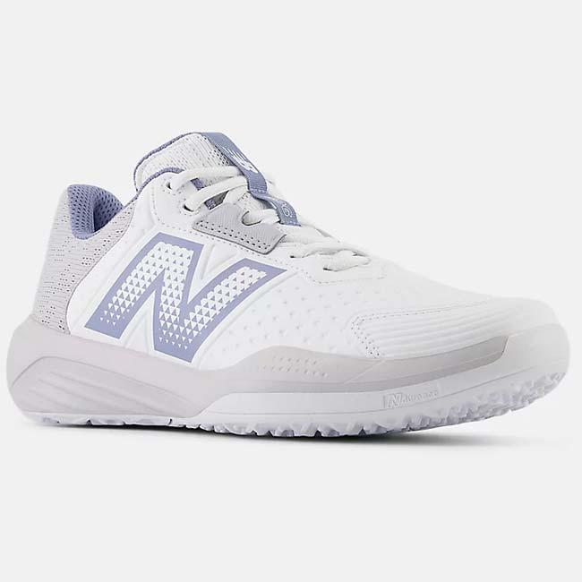 ニューバランス(new balance) 2025 レディース 696 v6 O B6 オムニクレーコート用テニスシューズ WCO696B6 ホワイト×ブルー(25y7m) | New Balance | 05