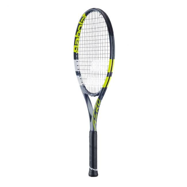 グラファイトコンポジット バボラ(Babolat) 2026 AERO アエロ JR26 (240g) 海外正規品 硬式テニスジュニアラケット 140518-100 グレー×Fイエロー(26y3m)[NC] | Babolat | 01