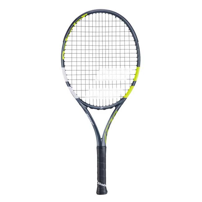 グラファイトコンポジット バボラ(Babolat) 2026 AERO アエロ JR25 (225g) 海外正規品 硬式テニスジュニアラケット 140517-100 グレー×Fイエロー(26y3m)[NC] | Babolat