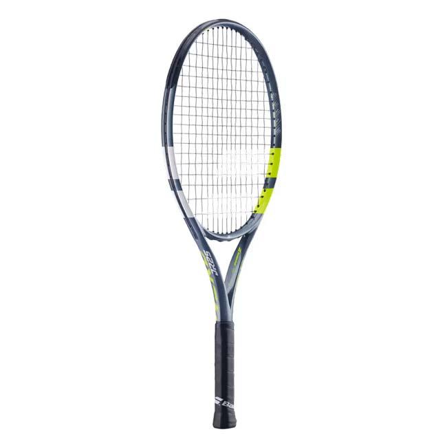 グラファイトコンポジット バボラ(Babolat) 2026 AERO アエロ JR25 (225g) 海外正規品 硬式テニスジュニアラケット 140517-100 グレー×Fイエロー(26y3m)[NC] | Babolat | 02