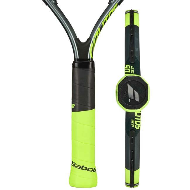 バボラ(Babolat) 2026 Carlitos カルリトス JR21 (180g) 海外正規品 硬式テニスジュニアラケット 140549-100 グレー×フルオイエロー(26y3m)[NC] | Babolat | 10