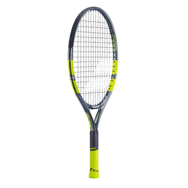バボラ(Babolat) 2026 Carlitos カルリトス JR21 (180g) 海外正規品 硬式テニスジュニアラケット 140549-100 グレー×フルオイエロー(26y3m)[NC] | Babolat | 02
