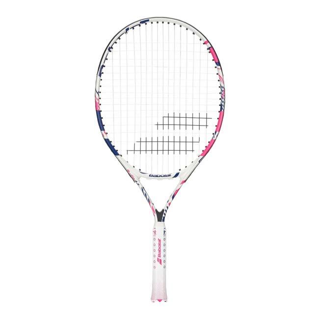 バボラ(Babolat) 2023 B-フライ23(200g) 海外正規品 硬式テニスジュニアラケット 140486-100／140492-100 ホワイト×PKNC ※ケース無し※ | Babolat