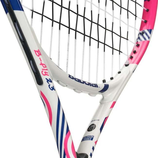 バボラ(Babolat) 2023 B-フライ23(200g) 海外正規品 硬式テニスジュニアラケット 140486-100／140492-100 ホワイト×PKNC ※ケース無し※ | Babolat | 04