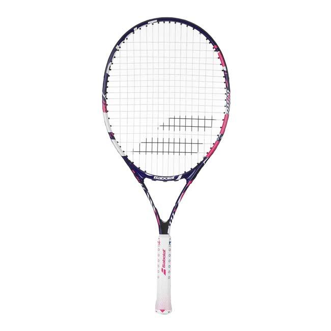 バボラ(Babolat) 2023 B-Fly 25(220g) 海外正規品 硬式テニスジュニアラケット 140487-100／140493-100 ブルー×ピンクNC ※ケース無し※ | Babolat