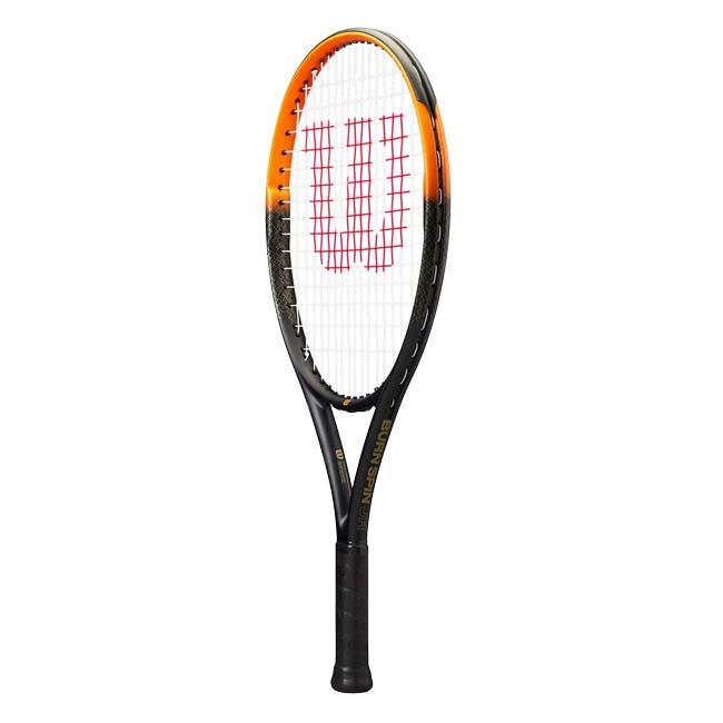 ウィルソン(Wilson) 2025 BURN SPIN JR 24 バーンスピン ジュニア24 (224g) 海外正規品 硬式テニスジュニアラケット WR187110U ブラック×オレンジ(25y7m)[NC] | Wilson | 01