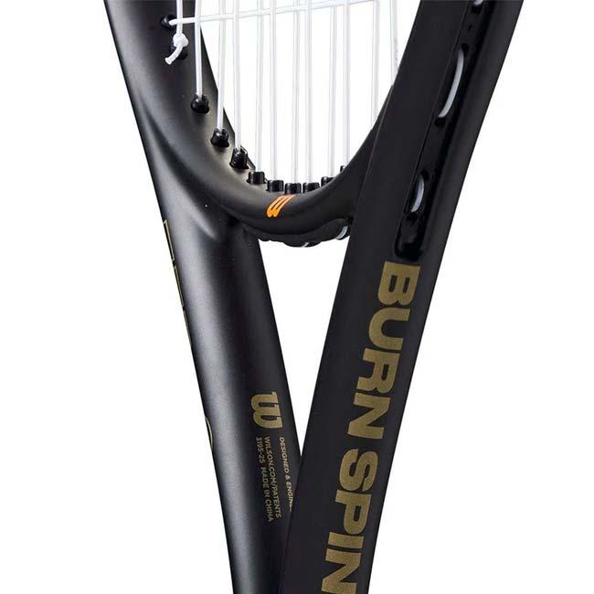 ウィルソン(Wilson) 2025 BURN SPIN JR 24 バーンスピン ジュニア24 (224g) 海外正規品 硬式テニスジュニアラケット WR187110U ブラック×オレンジ(25y7m)[NC] | Wilson | 04