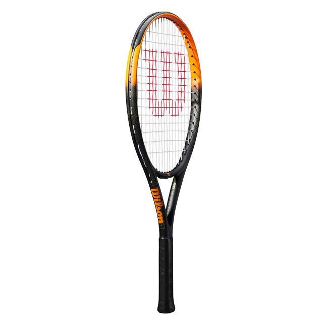ウィルソン(Wilson) 2025 BURN SPIN JR 25 バーンスピン ジュニア25 (229g) 海外正規品 硬式テニスジュニアラケット WR171610U ブラック×オレンジ(25y7m)[NC] | Wilson | 01