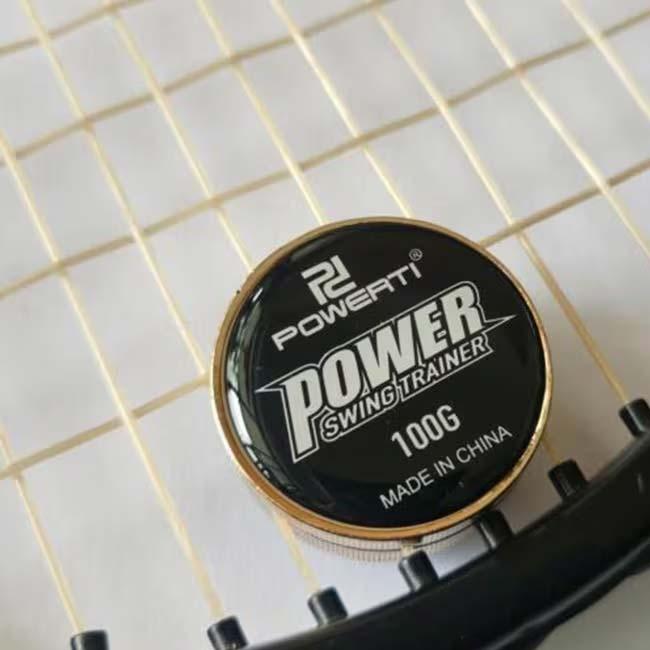 POWERTI(パワーティ) テニスラケット スイングウエイトトレーナー 100g 重量増加 スイング練習 パワー強化 TE109991 ブラック×ゴールド(26y8m) | 