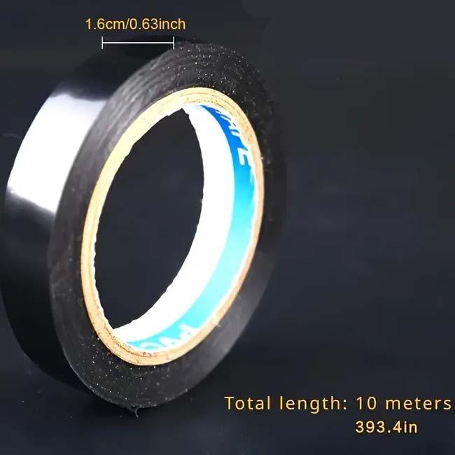 ラケットや釣り竿の仕上げに  テニスラケット シールテープ グリップフィニッシュテープ 幅16mm バドミントンラケット 釣り具 TE109995 ブラック(25y8m) |  | 03