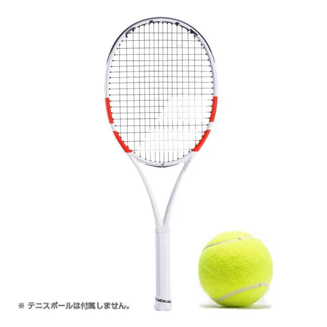 全長25.5cm  バボラ(Babolat) ミニラケット 2024 PURE STRIKE ピュアストライク ※注意※ ミニチュアです  741020-100 ホワイト×レッド(24y2m) | Babolat
