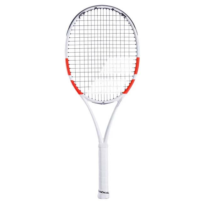 全長25.5cm  バボラ(Babolat) ミニラケット 2024 PURE STRIKE ピュアストライク ※注意※ ミニチュアです  741020-100 ホワイト&times;レッド(24y2m)