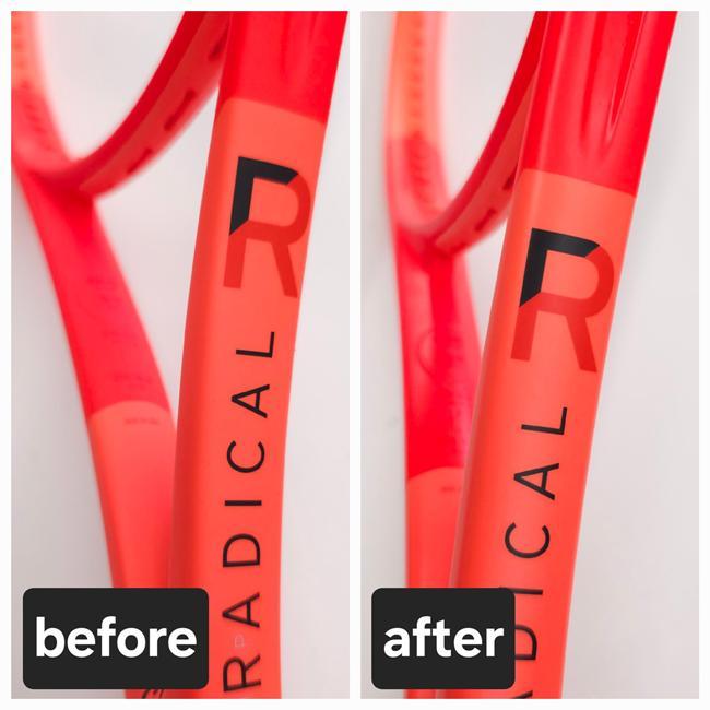 大切なラケットをガラスコーティングが守ります！ 大切なラケットを