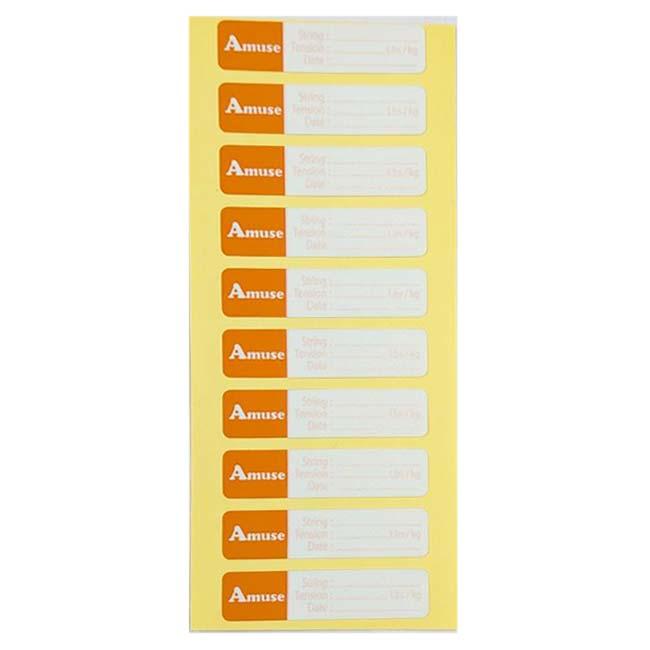 ホームストリンガーに アミュゼ オリジナル 文字の消えないテンションシール 10ピース×5枚セット 透明ラミネートフィルム付き(25y12m) |  | 02