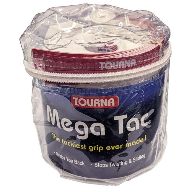 ウェットタイプ トーナ(Tourna) MEGA TAC メガタック トーナグリップ 103cm×29mm 30本入 エンドテープロゴ入りカットタイプ ビニールケース付き MT-30XL |  | 02