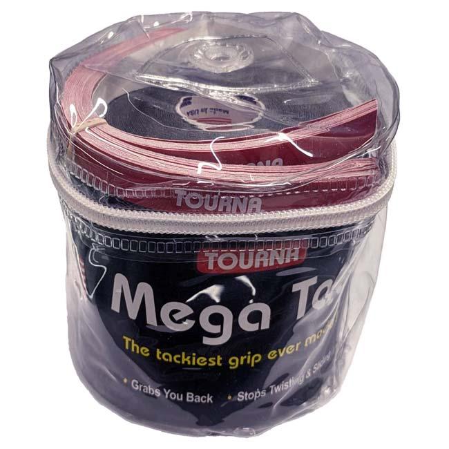 ウェットタイプ トーナ(Tourna) MEGA TAC メガタック トーナグリップ 103cm×29mm 30本入 エンドテープロゴ入りカットタイプ ビニールケース付き MT-30XL |  | 05