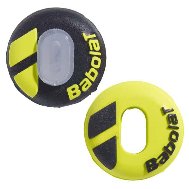 バボラ(Babolat) Custom Damp x2 カスタムダンプ 振動止め 2個セット 700130-142 ブラック×イエロー(25y8m) | Babolat | 01