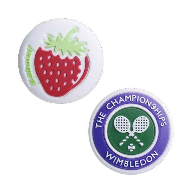 バボラ(Babolat) Wimbledon Damp x2 ウインブルドン ダンプ 2個組 振動止め 700129-100 アソート(25y6m) | Babolat | 01