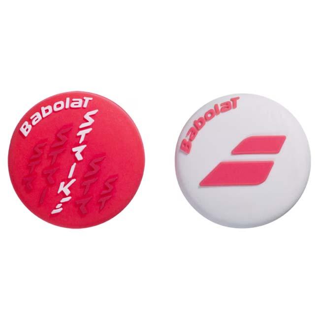 バボラ(Babolat) 2024 STRIKE DAMP ストライクダンプ 振動止め 2個組 700124-100 レッド×ホワイト(24y2m) | Babolat | 01