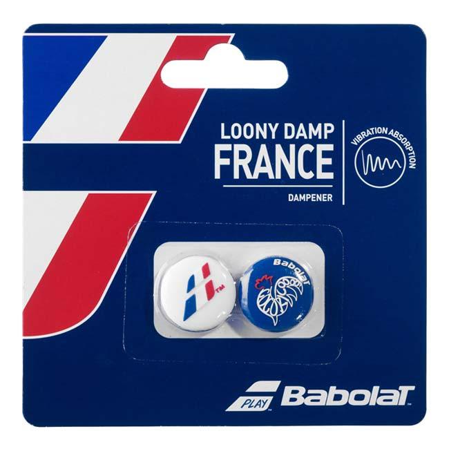 バボラ(Babolat) LOONY DAMP FRANCE ルーニー ダンプ フランス 2個セット 700048-331 ホワイト×ネイビー(23y1m) | Babolat
