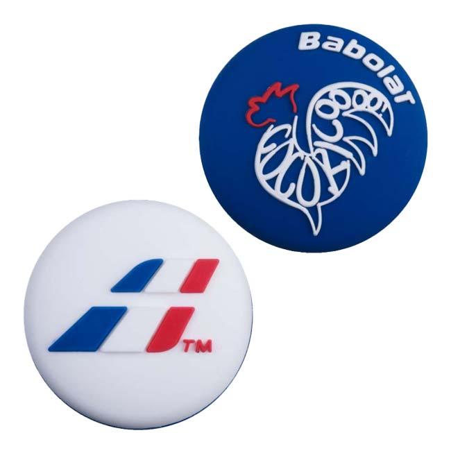バボラ(Babolat) LOONY DAMP FRANCE ルーニー ダンプ フランス 2個セット 700048-331 ホワイト×ネイビー(23y1m) | Babolat | 01