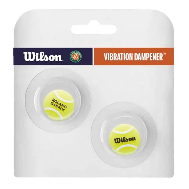 在庫処分特価 ウィルソン(Wilson) ROLAND GARROS ローランギャロス ボール型ダンプナー 振動止め 2個入り 全仏オープン WR8403801001-イエロー×イエロー | Wilson