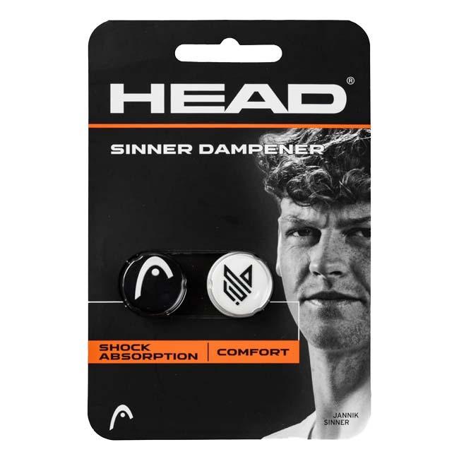 ヤニック・シナー 2個1セット ヘッド(HEAD) SINNER シナー ダンプナー 振動止め 2個組 285005 ホワイト×ブラック(26y2m) | HEAD
