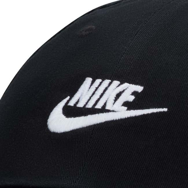 ナイキ(NIKE) 2026 SP ユニセックス CLUB クラブ アンストラクチャード フューチュラ ウォッシュ キャップ FB5368-011 ブラック×ホワイト(26y2m) | NIKE | 02