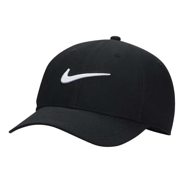ＵＳサイズ ナイキ(NIKE) 2025 FA ユニセックス Dri-FIT クラブ ストラクチャード スウッシュ キャップ FB5625-010 ブラック×ホワイト(25y11m) | NIKE