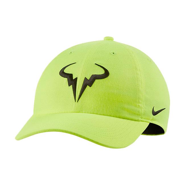 ラファエル ナダル ナイキ Nike メンズ コート エアロビル ラファ ヘリテージ86 キャップ 702 ボルト ブラック y8m テニス テニスショップ アミュゼ 通販 Yahoo ショッピング