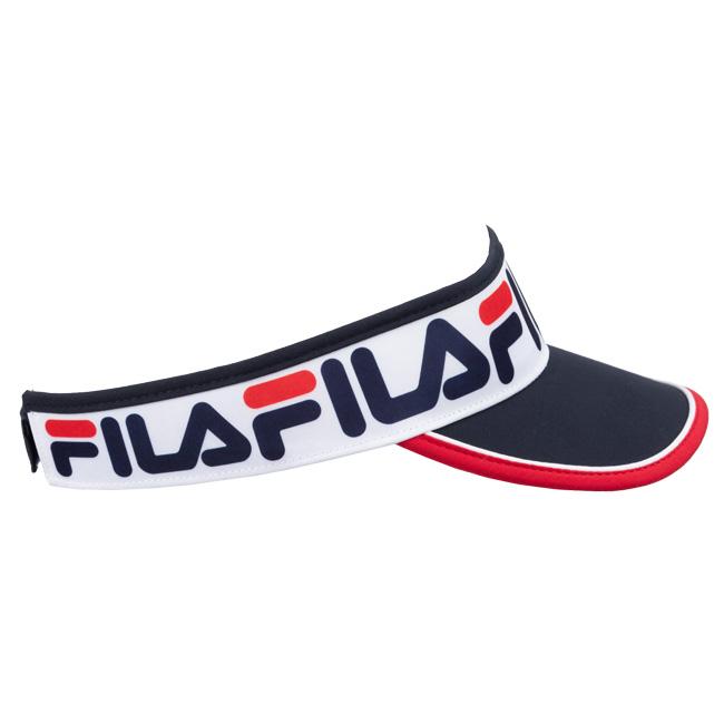 FILA(フィラ) 2022 ユニセックス AUSTIN(オースチン) バイザー 日除け FA010-100 ピーコートブルー(22y9m) | FILA | 01