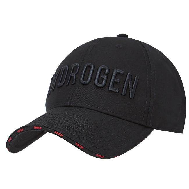 HYDROGEN(ハイドロゲン) 2022 SS ユニセックス ICON アイコン 刺繍 キャップ 帽子 225920-B92 オールブラック(22y1m)