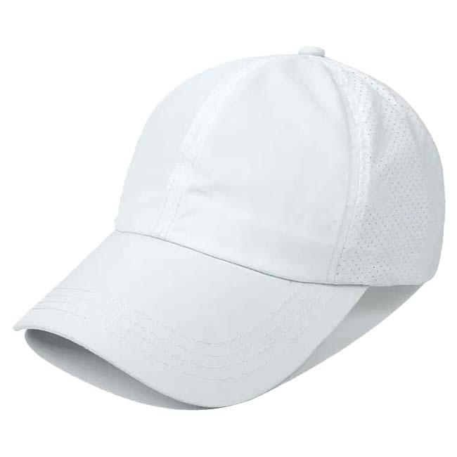 ロゴなし どのブランドのウェアにも合わせやすい テニス馬鹿 レディース ポニーテール メッシュキャップ マジックテープアジャスター TE179995(24y4m) |  | 02