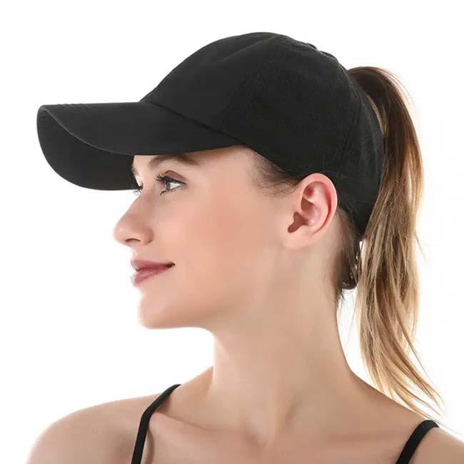 ロゴなし どのブランドのウェアにも合わせやすい テニス馬鹿 レディース ポニーテール メッシュキャップ マジックテープアジャスター TE179995(24y4m) |  | 05