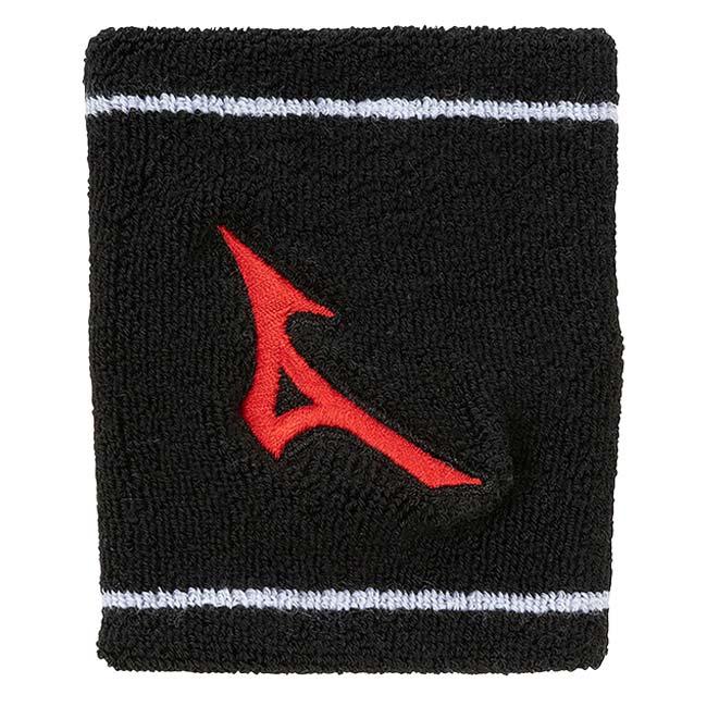 MIZUNO（ミズノ） ユニセックス ライン入り 刺繍 リストバンド 1枚入り