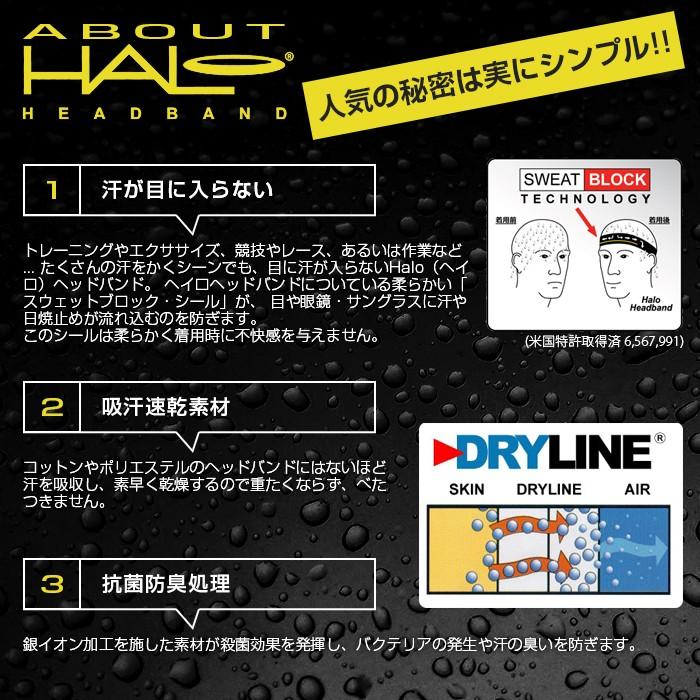 汗が目に入らない究極ヘッドバンド ヘイロ(HALO HEADBAND) Halo Bandit バンディット H0017・H0027(18y2m) |  | 01