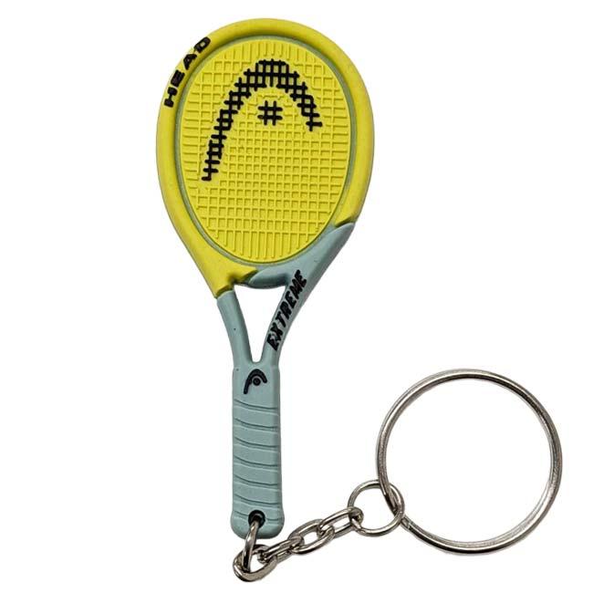 プレゼントにも最適  ヘッド(HEAD) ラケット型 キーホルダー キーチェーン キーリング 946130(23y1m) | HEAD | 08