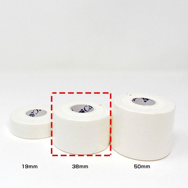 スポーツテーピング ヘリオ HELIO C&G ホワイトテープ 38mm×12m ばら売り 1巻 非伸縮 固定用テープ CG38WT-1 |  | 01