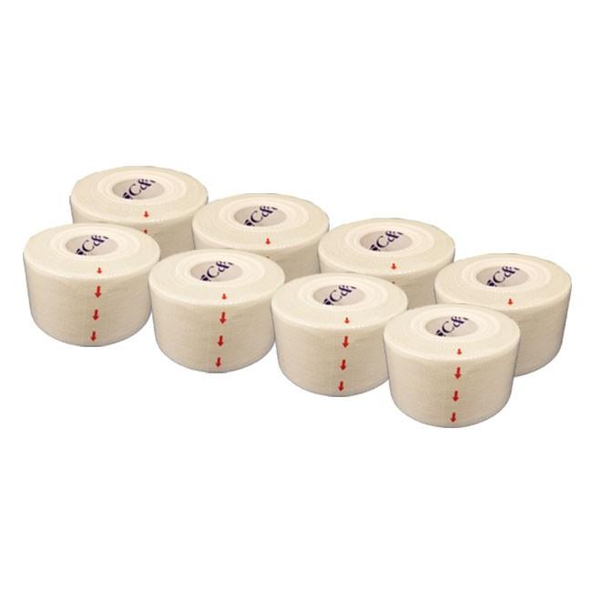 スポーツテーピング ヘリオ HELIO C&G ホワイトテープ 38mm×12m 箱なし 8巻セット 非伸縮 固定用テープ CG38WT-8 | 