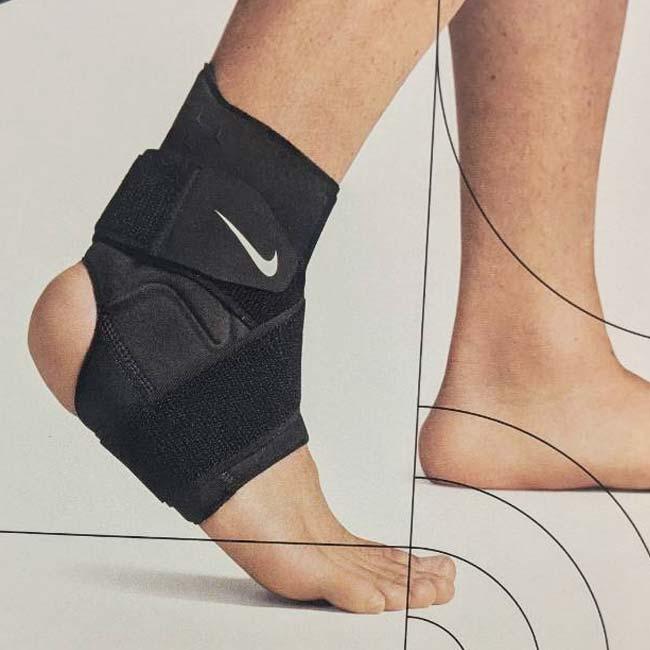 ナイキ(NIKE) 2025 SP ユニセックス PRO プロ Dri-FIT ストラップ付きアンクルスリーブ 3.0 足首サポーター N1000673-010 ブラック×ホワイト(25y5m) | NIKE | 04