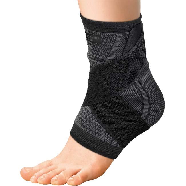 様々な日常生活をサポート ハック(HAC) ユニセックス GACCHIRI SUPPORT ガッチリサポート 足首サポーター 左右兼用 1枚入り HAC4911 ブラック(25y9m) | 