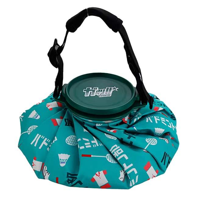 【急な発熱やアイシングに】丸眞(マルシン) ガッツ！！ ショルダー付き氷のう 氷嚢 ひょうのう アイスバッグ ICEBAG クールダウン ラケットスポーツ 60502 | マルシン | 07